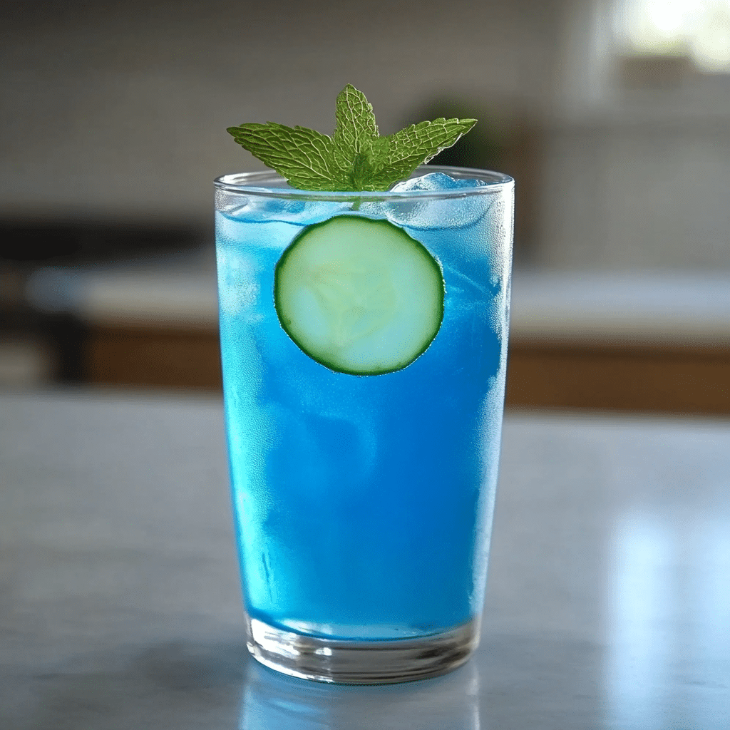 Blue Salt Trick – Blue Himalayan salt stirred into a glass of water with lemon.