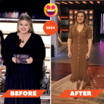 How Kelly Clarkson Weight Loss – Before and after photos showing visible weight transformation.
