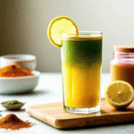 Natural Mounjaro Recipe for Weight Loss – Detox drink with apple cider vinegar, lemon, and ginger in a clear glass.
