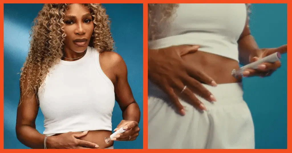 Serena Williams lost 14 kg using GLP-1 weight loss drug injection