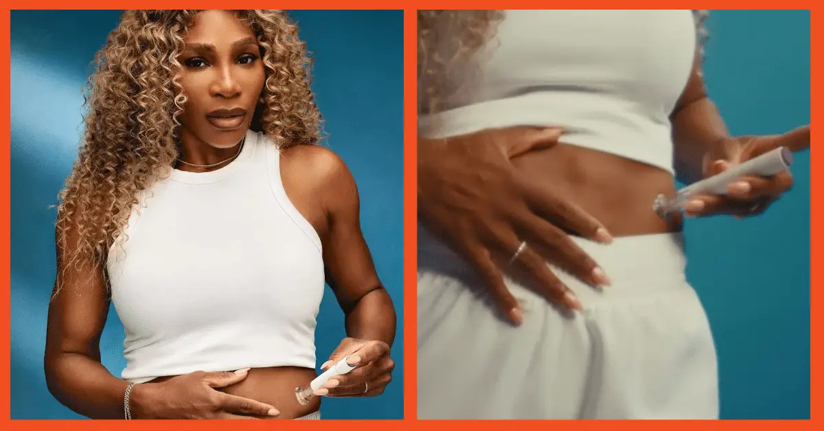 Serena Williams lost 14 kg using GLP-1 weight loss drug injection