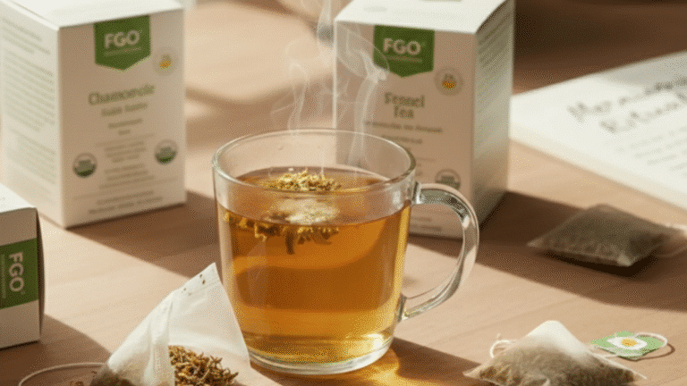 FGO Chamomile and Fennel Tea – Organic Relaxation and Digestive Support