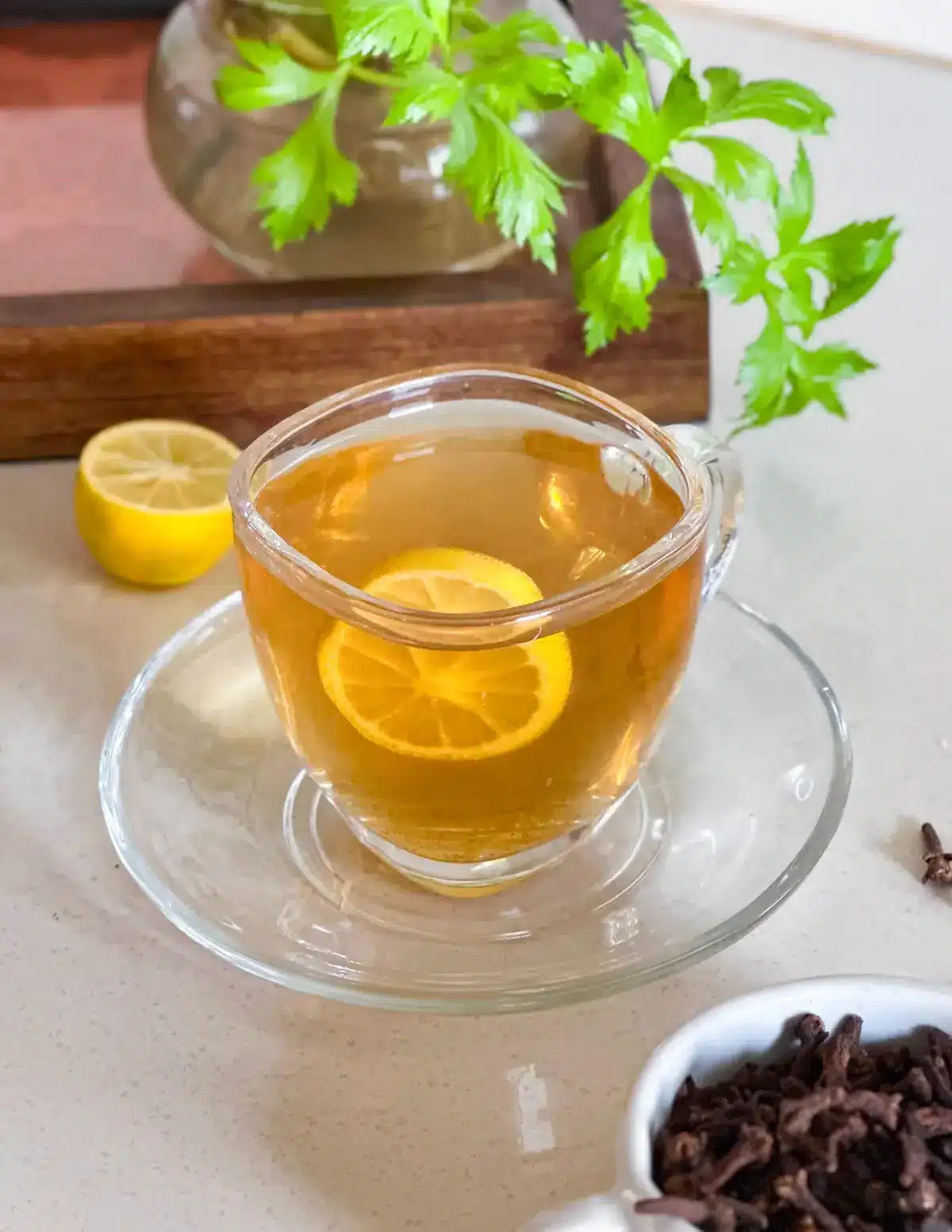 How to make Clove Tea Recipe for Weight Loss, cough, inflammation. Best Clove Tea Recipe with clove to water ratio, steep vs simmer, benefits and side effects,