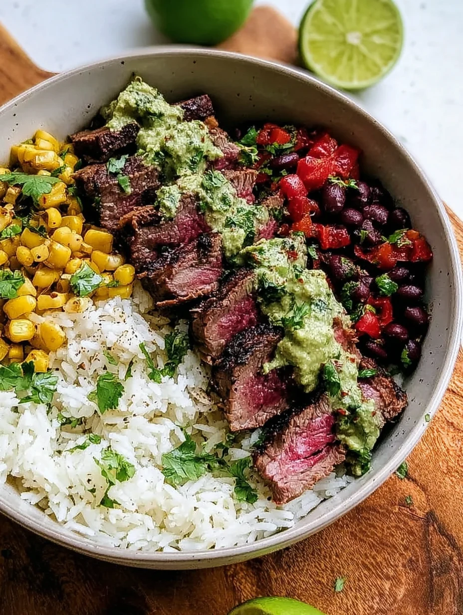 Cilantro Lime Steak Bowls