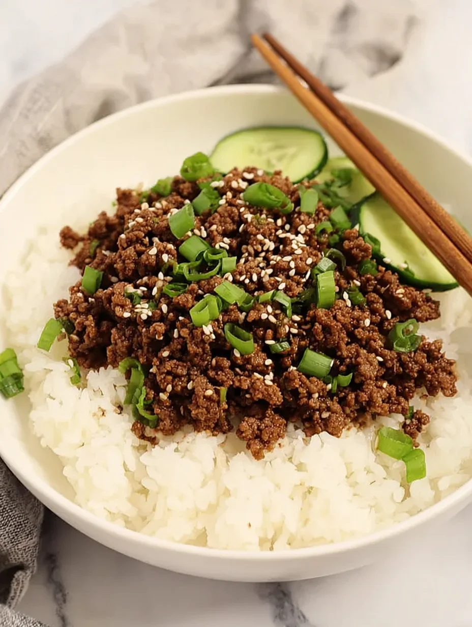 Korean Ground Beef Bowl