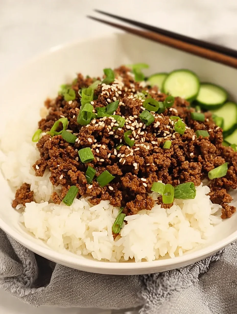 Korean Ground Beef Bowl