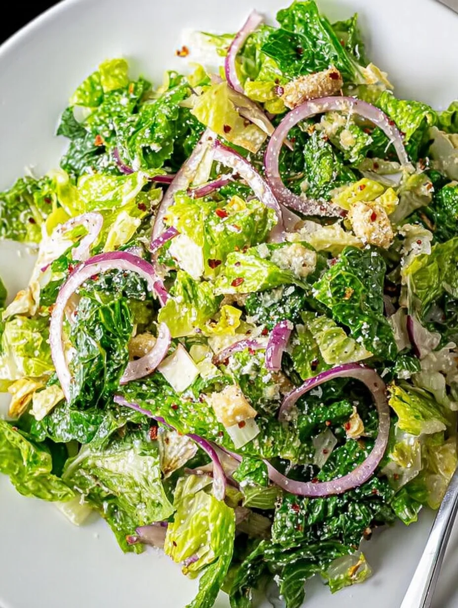 Lemon Parmesan Lettuce Salad