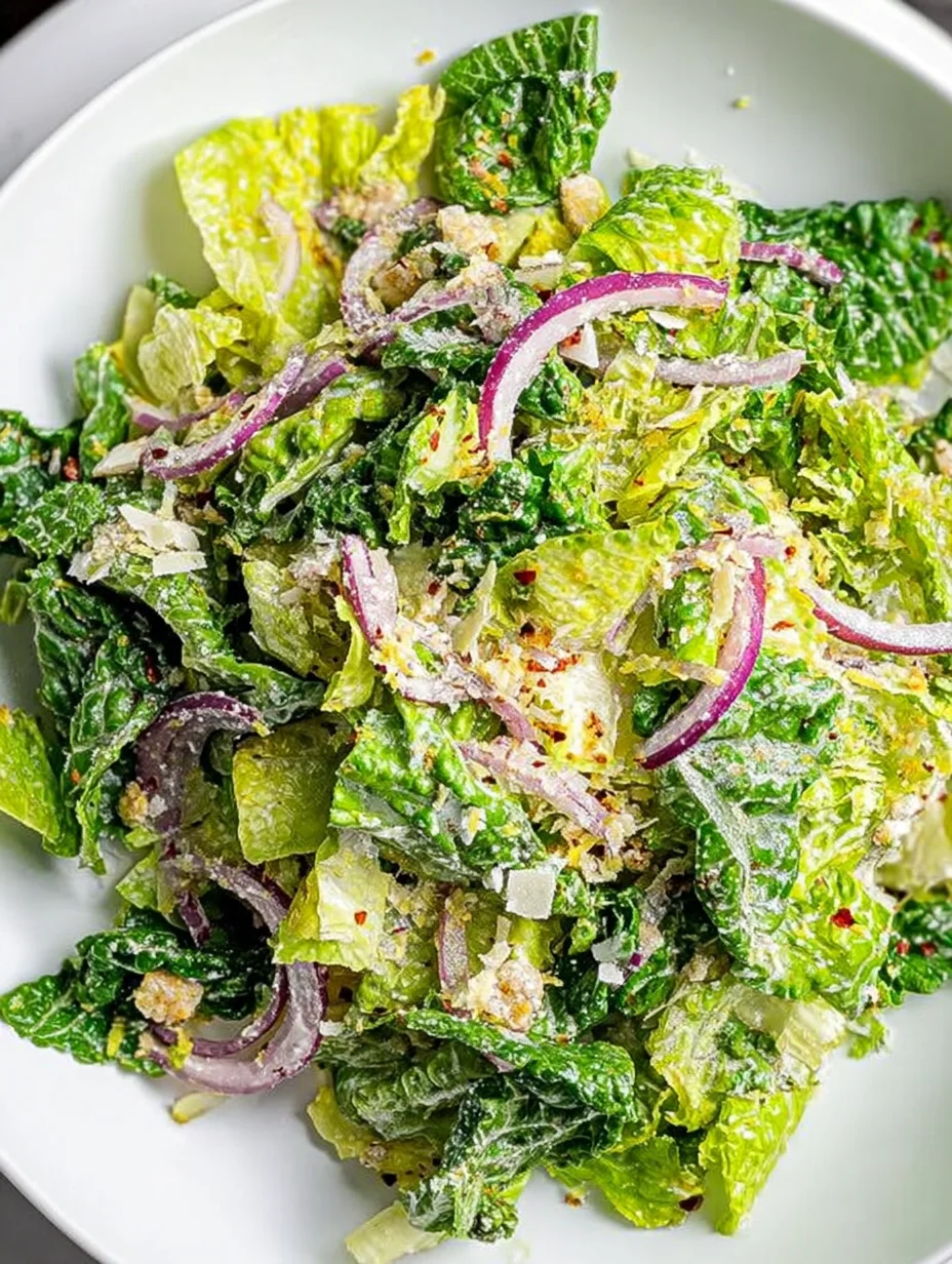 Lemon Parmesan Lettuce Salad