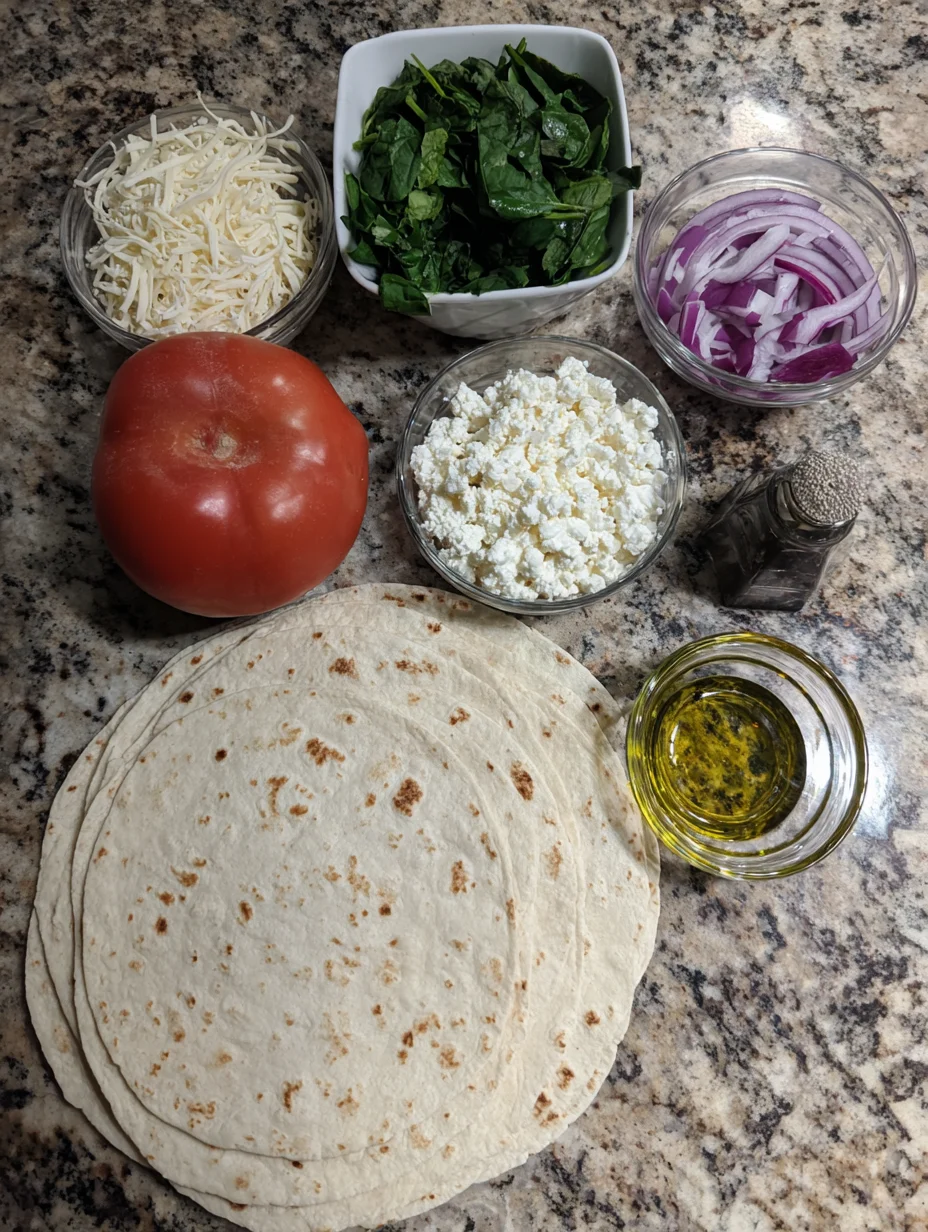 Mediterranean Quesadillas