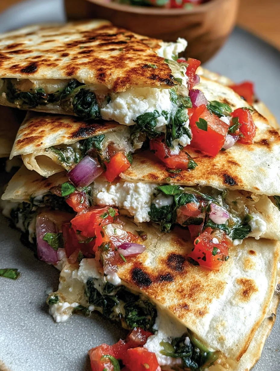 Mediterranean Quesadillas