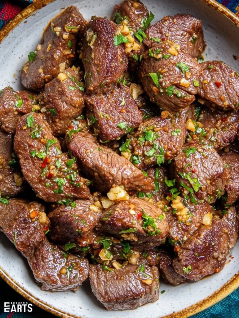 Air Fryer Garlic Butter Steak Bites