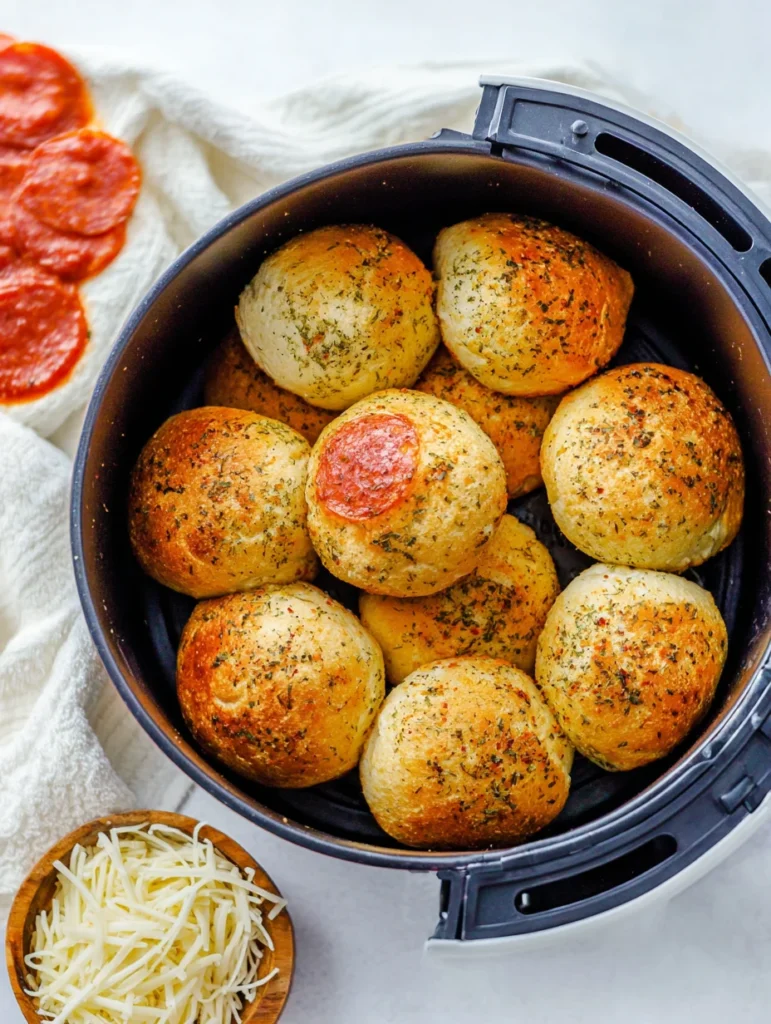 Air Fryer Pizza Bombs