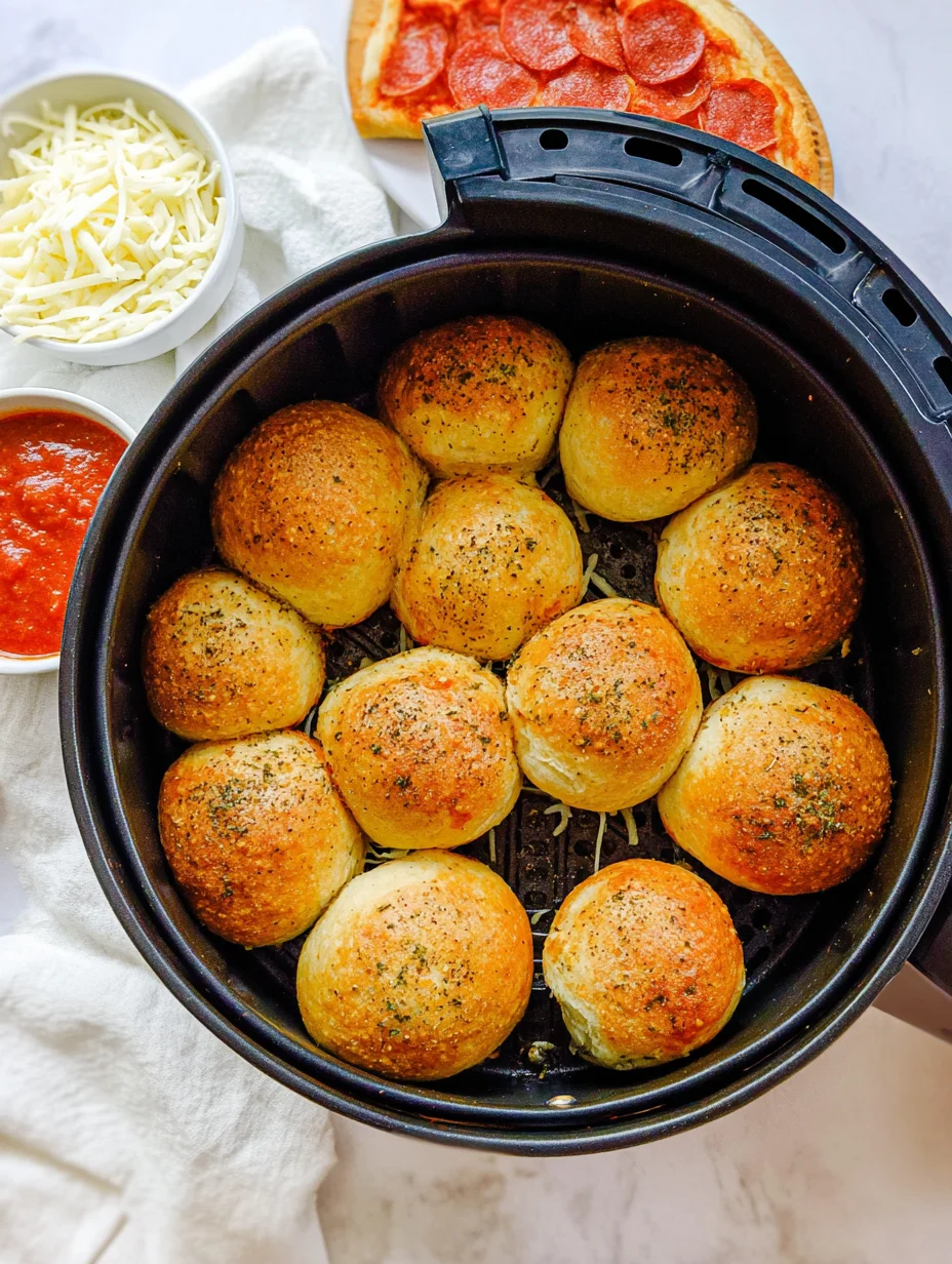 Air Fryer Pizza Bombs
