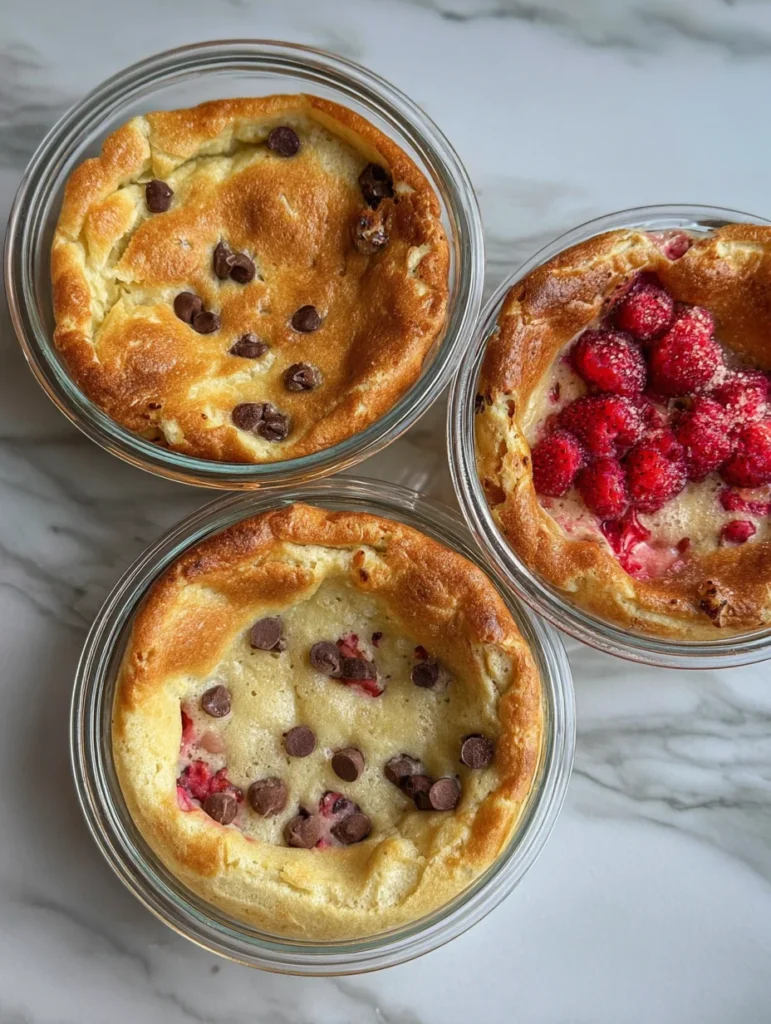 Baked Protein Pancake Bowls
