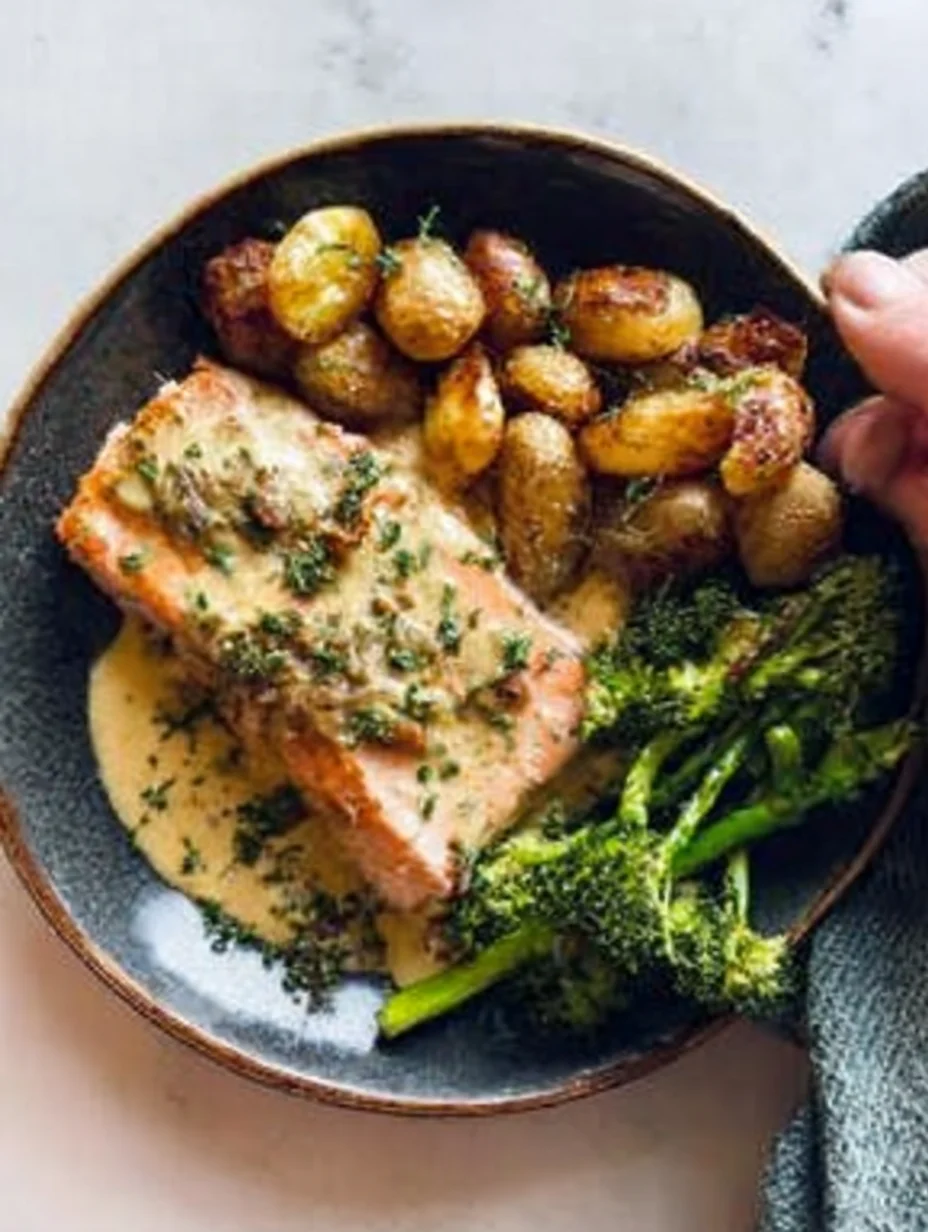 Baked Salmon with Amazing Lemon Sauce