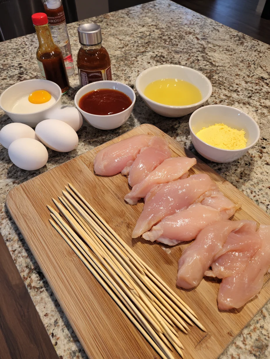 BBQ Chicken Skewer Salad