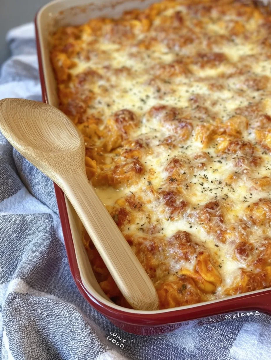 Cheesy Baked Tortellini Casserole