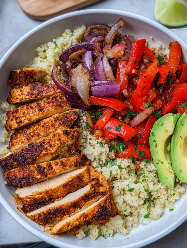 Chicken and Cauliflower “Rice” Bowls