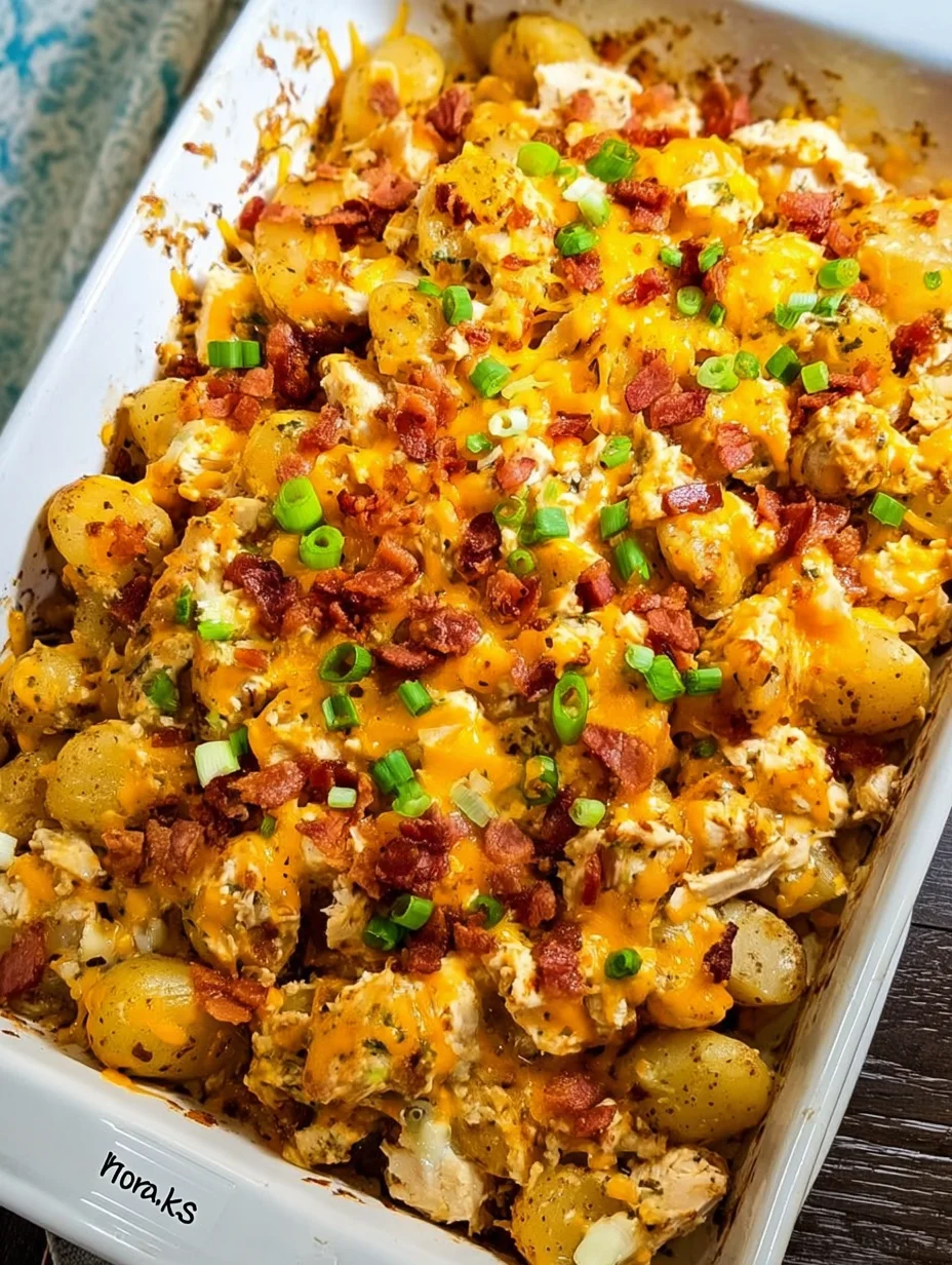 Chicken Bacon Ranch Casserole with Potatoes