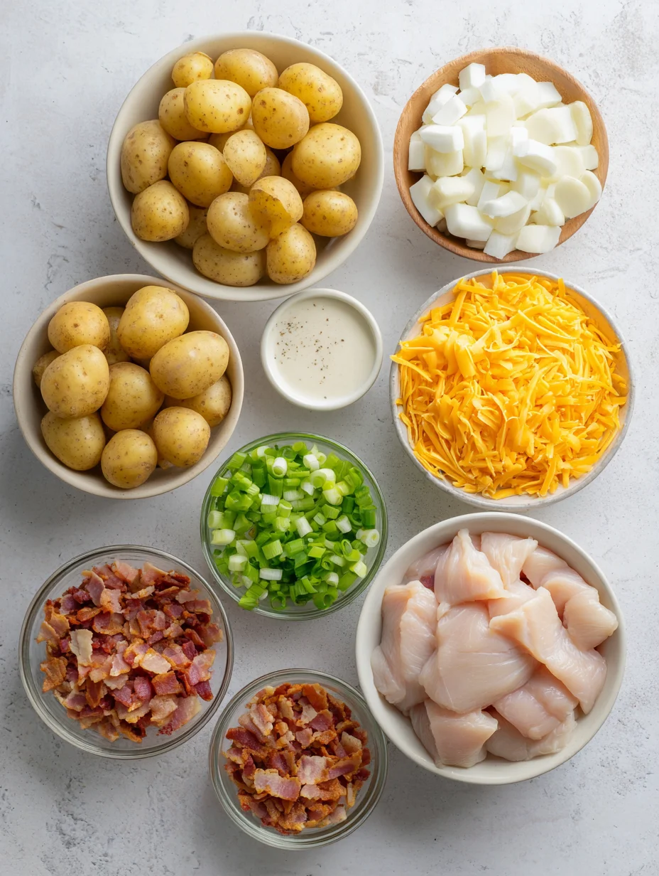 Chicken Bacon Ranch Casserole with Potatoes