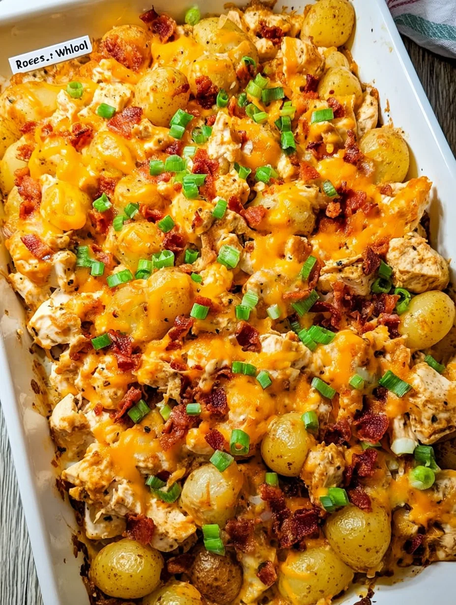 Chicken Bacon Ranch Casserole with Potatoes