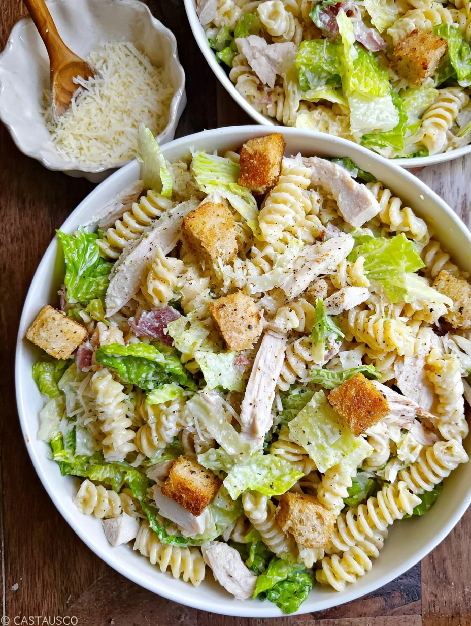Chicken Caesar Pasta Salad