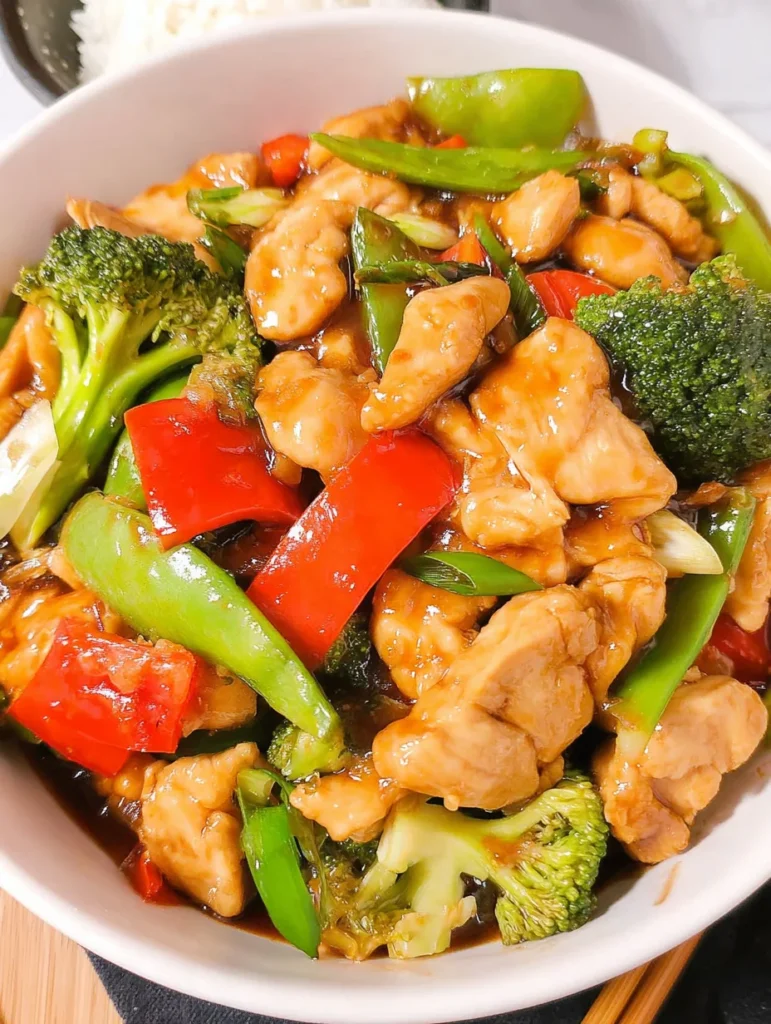 Chicken with Mixed Vegetable Stir Fry