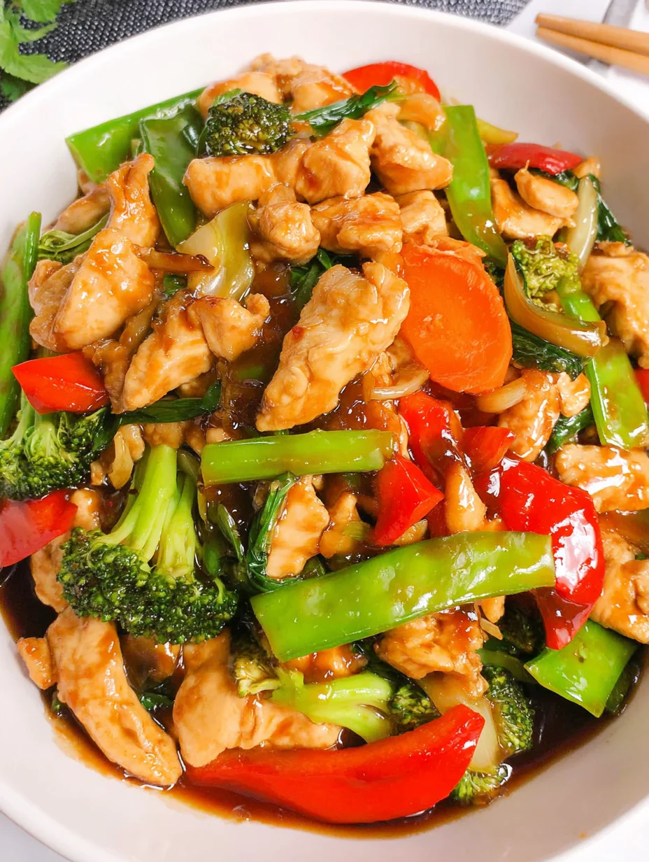Chicken with Mixed Vegetable Stir Fry