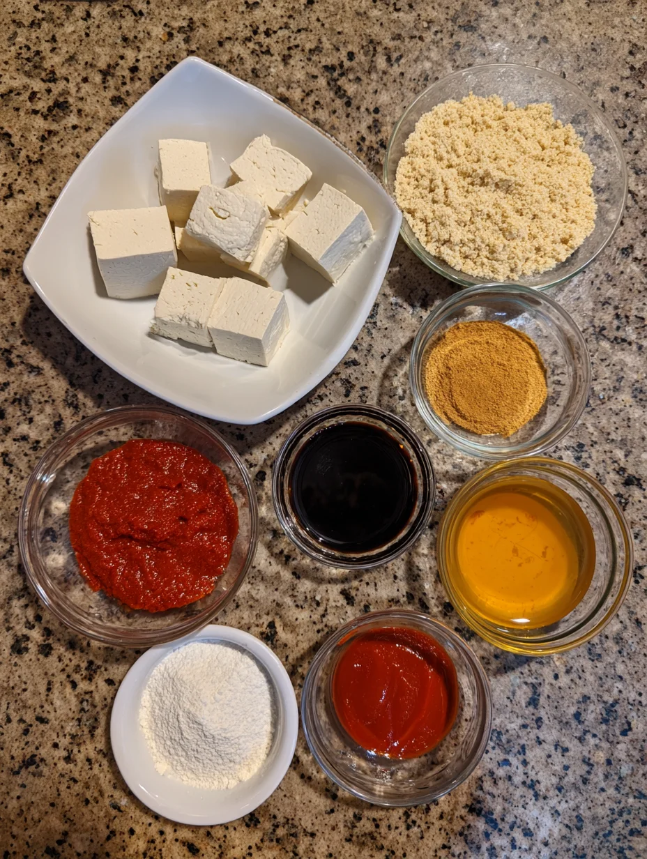 Crispy Gochujang Korean Tofu