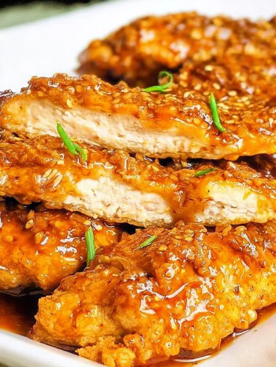 Double Crunch Honey Garlic Chicken Breasts