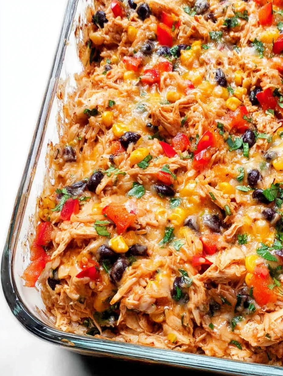 Easy Chicken Burrito Casserole