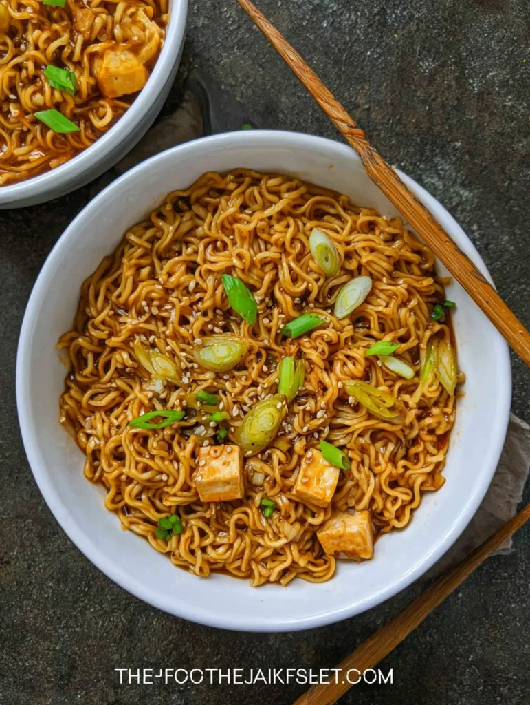 Easy Saucy Ramen Noodles