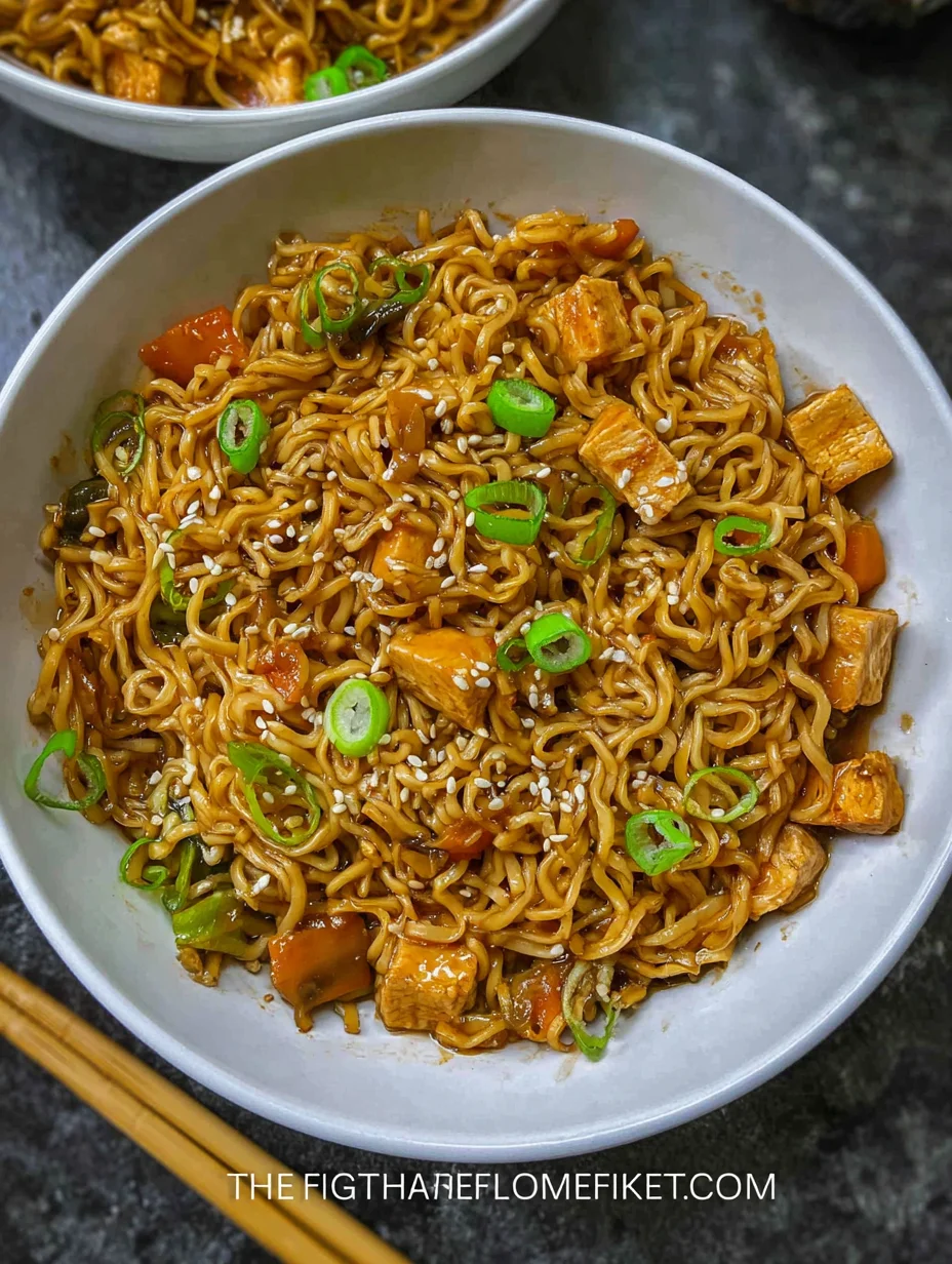 Easy Saucy Ramen Noodles
