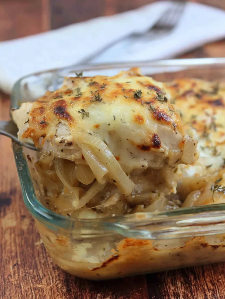 French Onion Chicken Bake