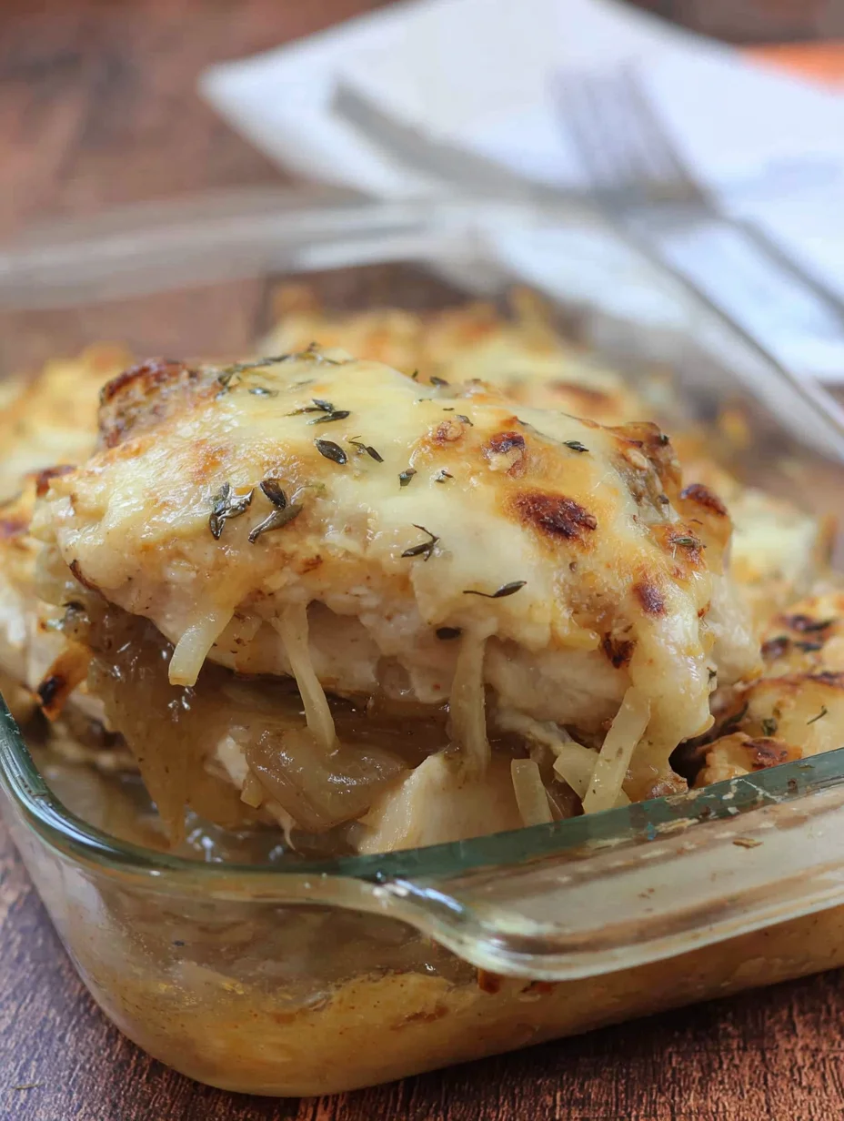 French Onion Chicken Bake