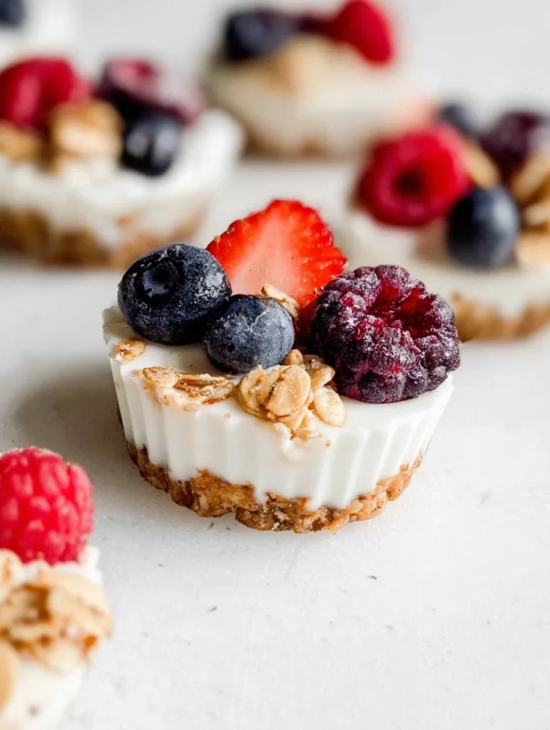 Frozen Yogurt Granola Cups