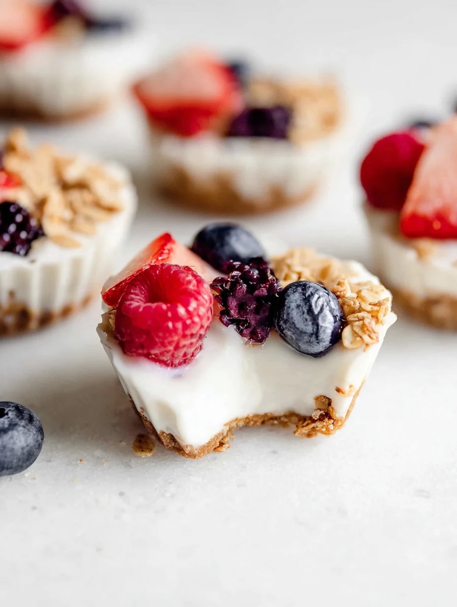 Frozen Yogurt Granola Cups