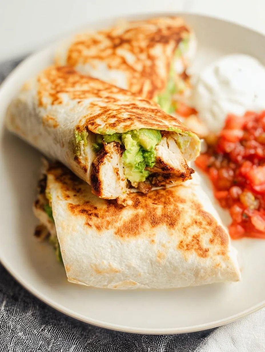Grilled Avocado Chicken Wraps