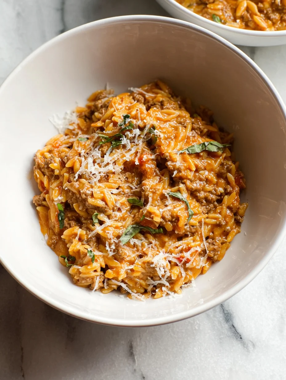 Ground Beef Orzo