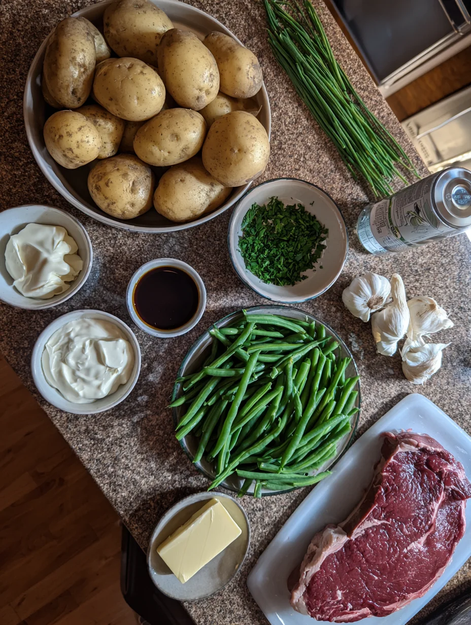 Ribeye and Roasted Garlic Pan Sauce