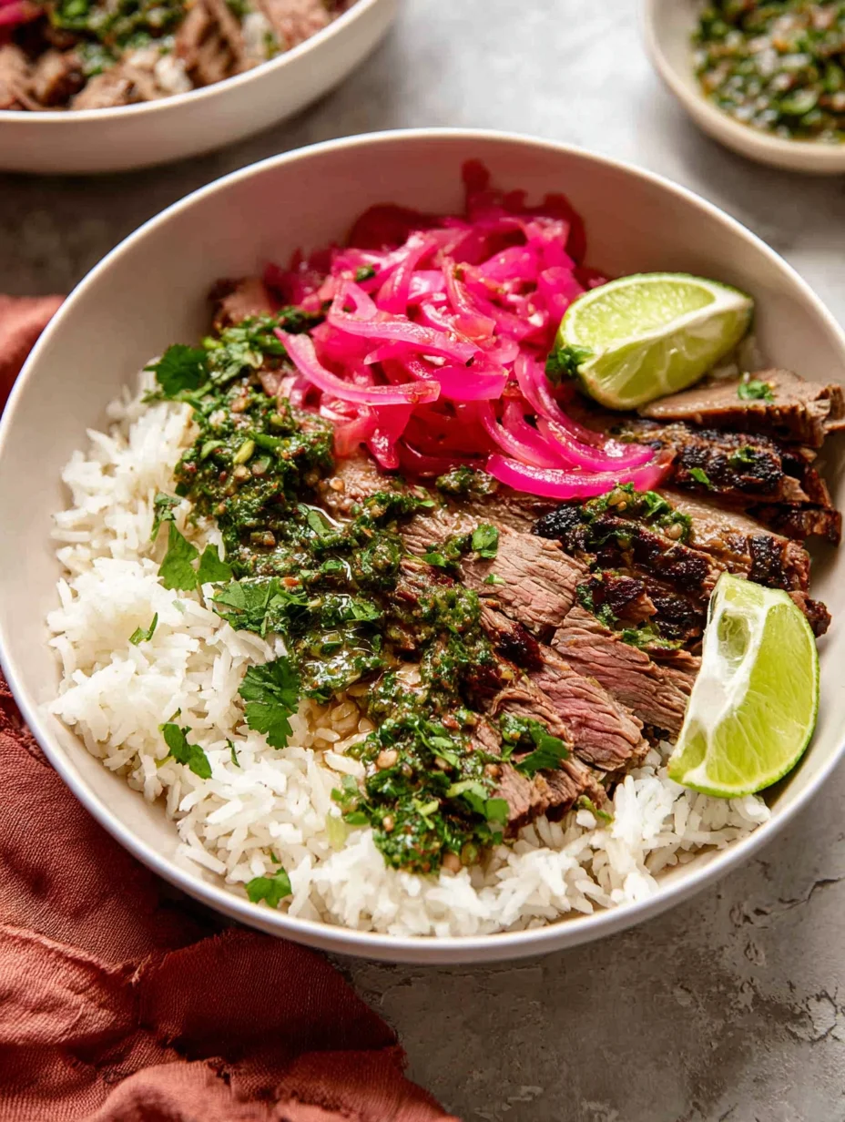 Skirt Steak Rice Bowls