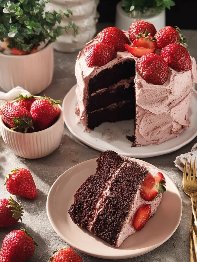 Strawberry Chocolate Cake