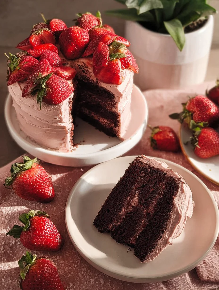 Strawberry Chocolate Cake