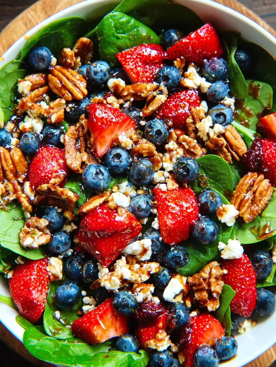 Strawberry Spinach Salad