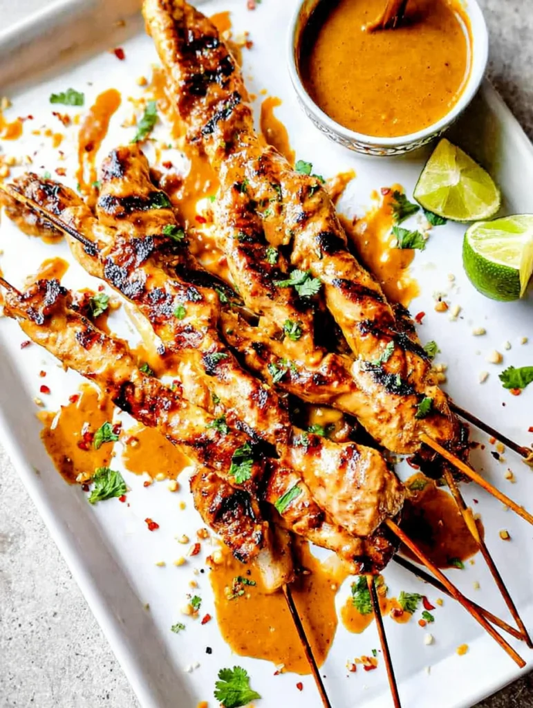 Thai Satay Chicken with Peanut Sauce