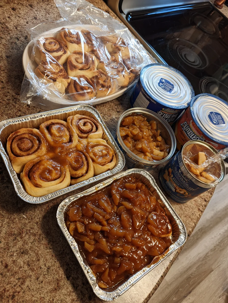 2 Ingredient Apple Cinnamon Roll Bake