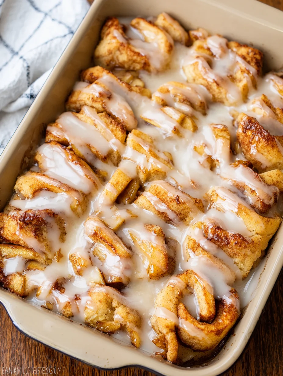 2 Ingredient Apple Cinnamon Roll Bake