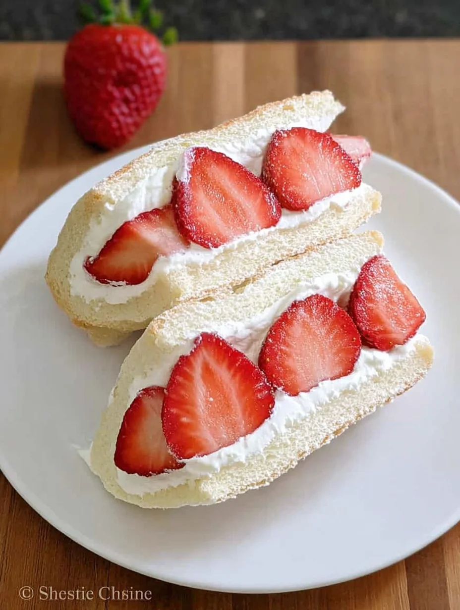 4-ingredient Strawberry Sando