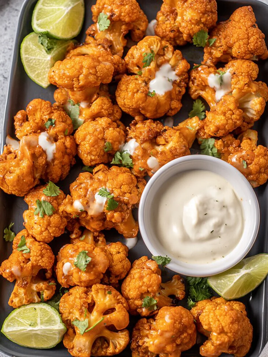 Air Fryer Buffalo Cauliflower