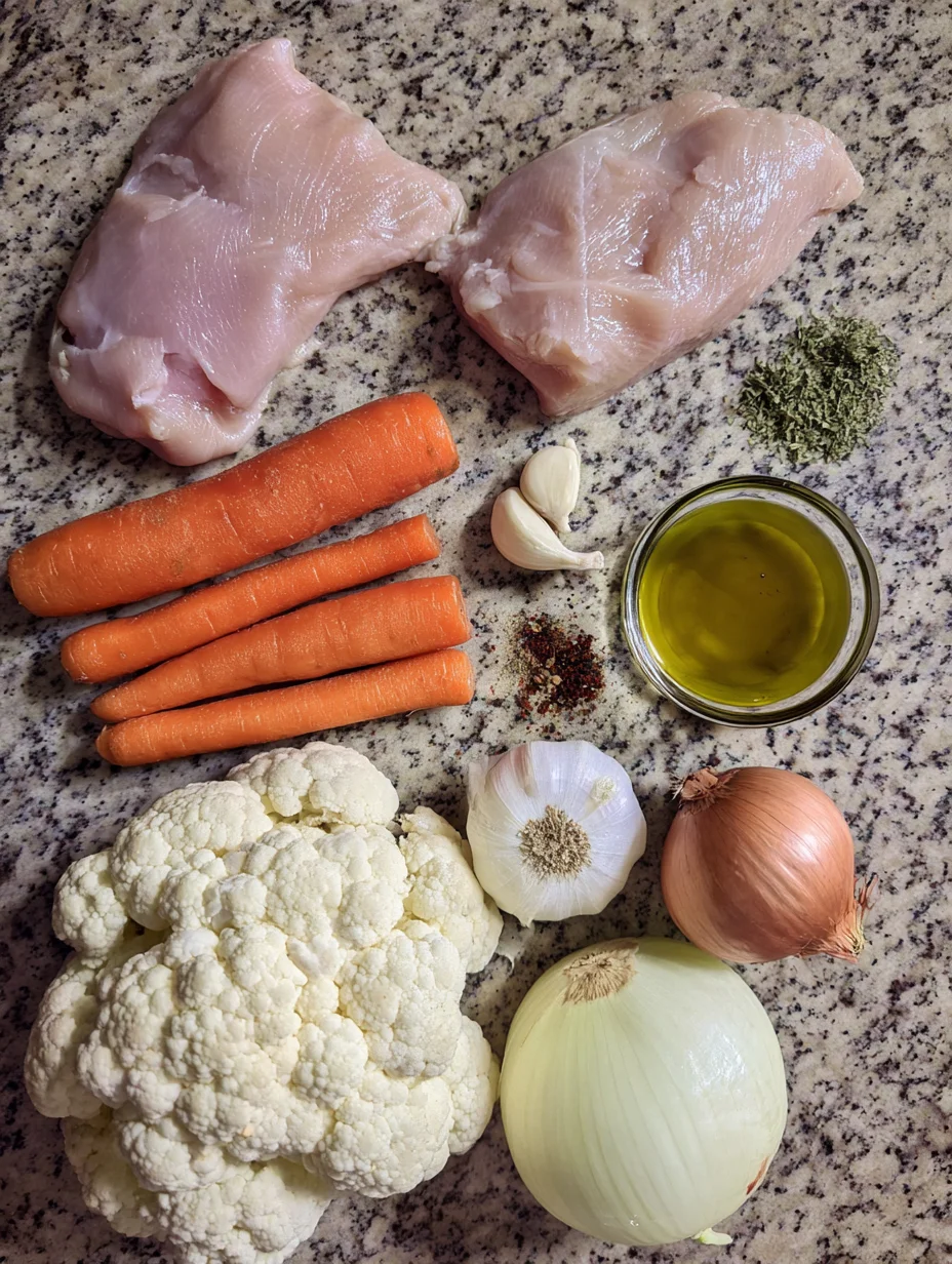 Anti-Inflammatory Cauliflower Chicken Soup